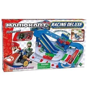 New! Nintendo Epoch Games Mario Kart Racing Deluxe Obstacle Race Track Mariokart